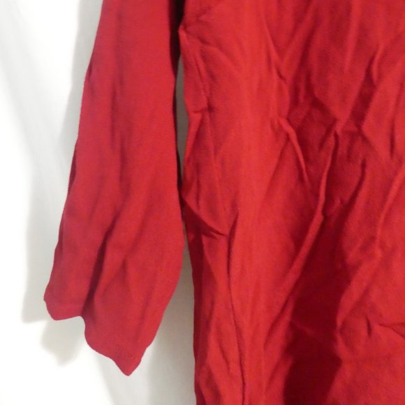 H&M | size 12 | Red Long Sleeve Gold Chain Open Back Dress | NWOT - Picture 6 of 16